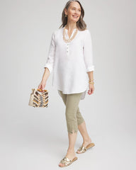Chico's | 19" Pull-on Capri Jeans/ Washed Sage