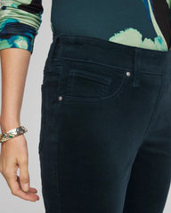 Chico's | Velveteen Pull-On Flared Jeans/ Teal Shadow