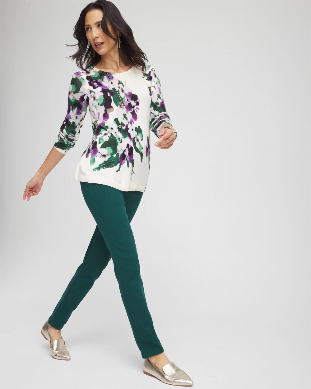 Chico's | Denim Pull-On Jeggings/ Enchanted Forest