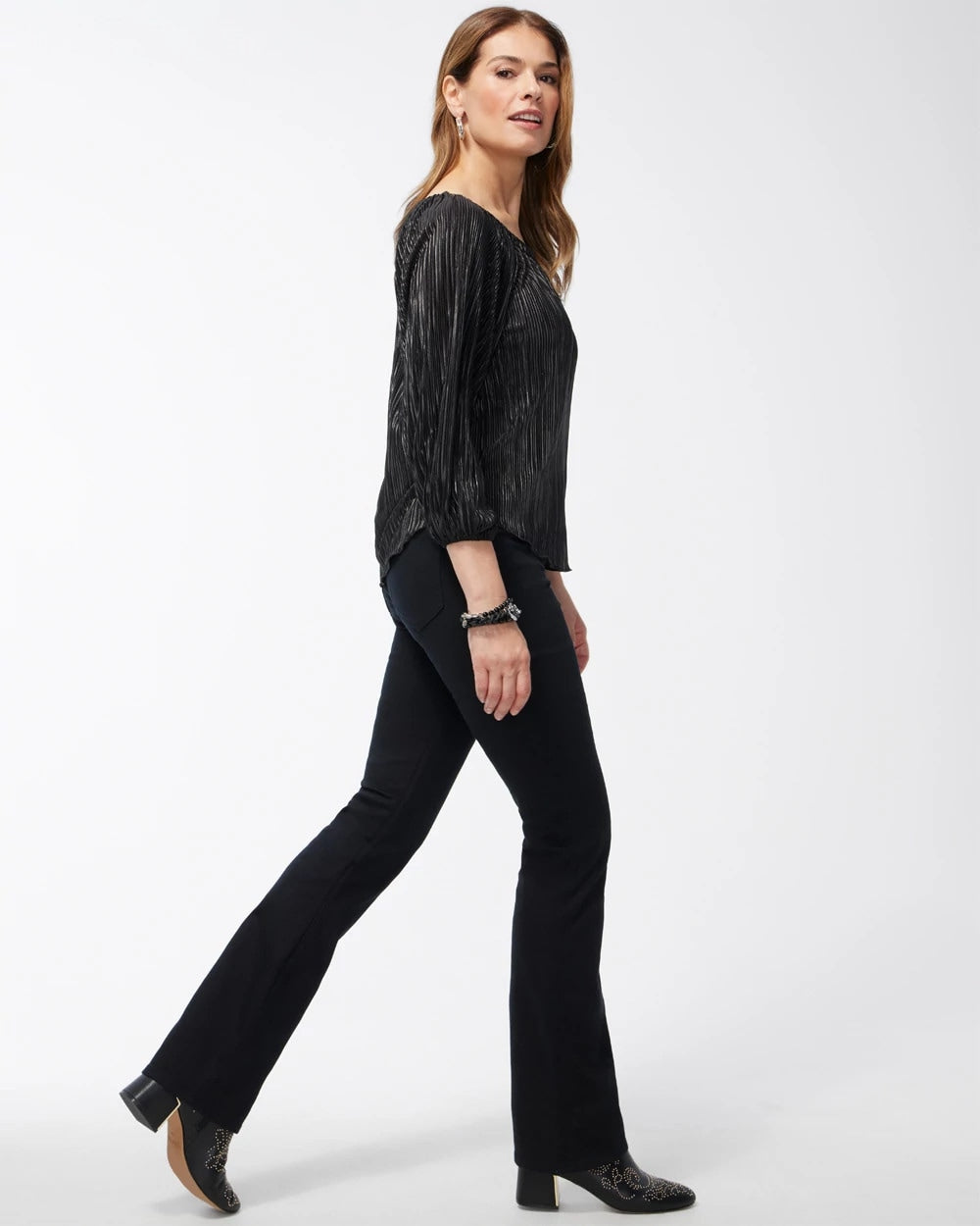 Chico's | Black Pull-on Bootcut Jeggings/ Black