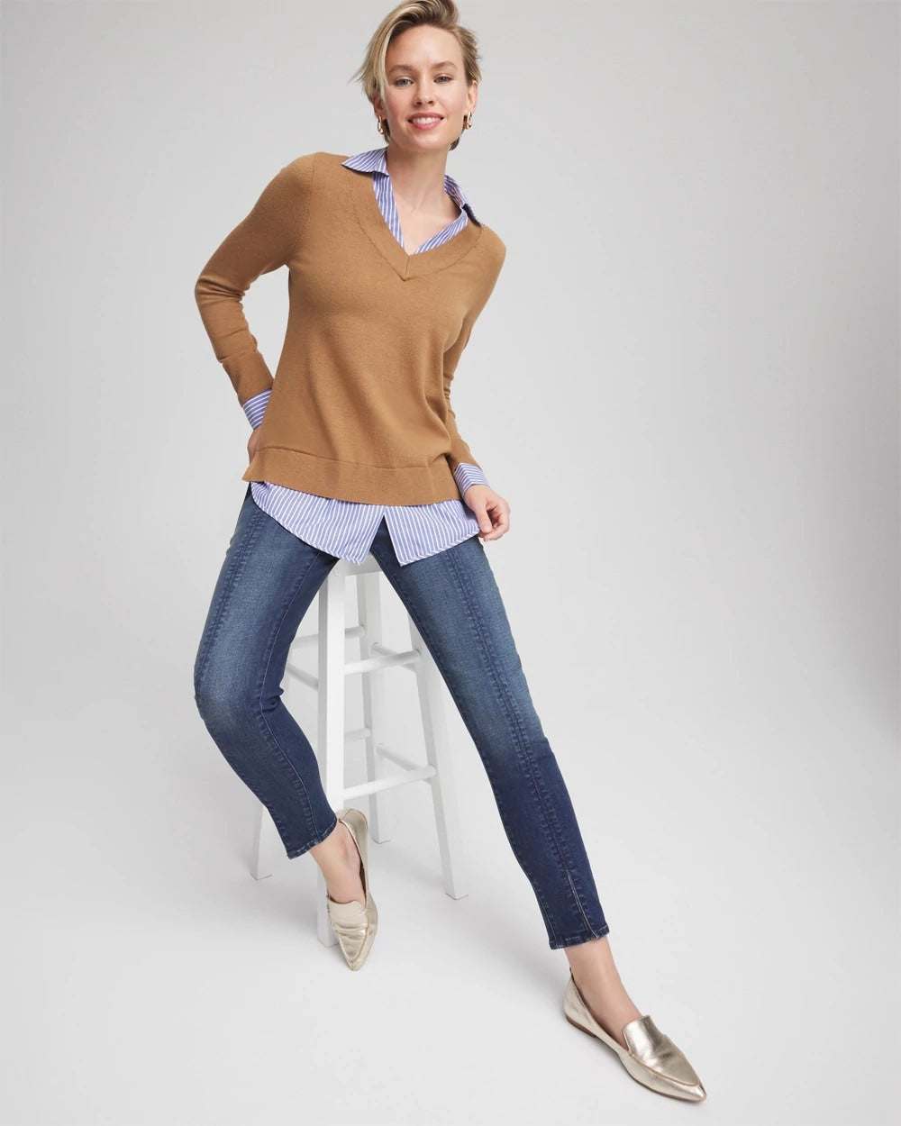 Chico's | Pull-On Slim Ankle Jeggings/ Estero Indigo