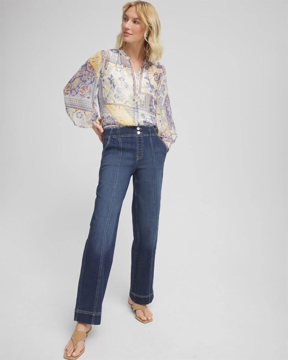 Chico's | Pull-On Wide-Leg Jeans/ Alora Indigo