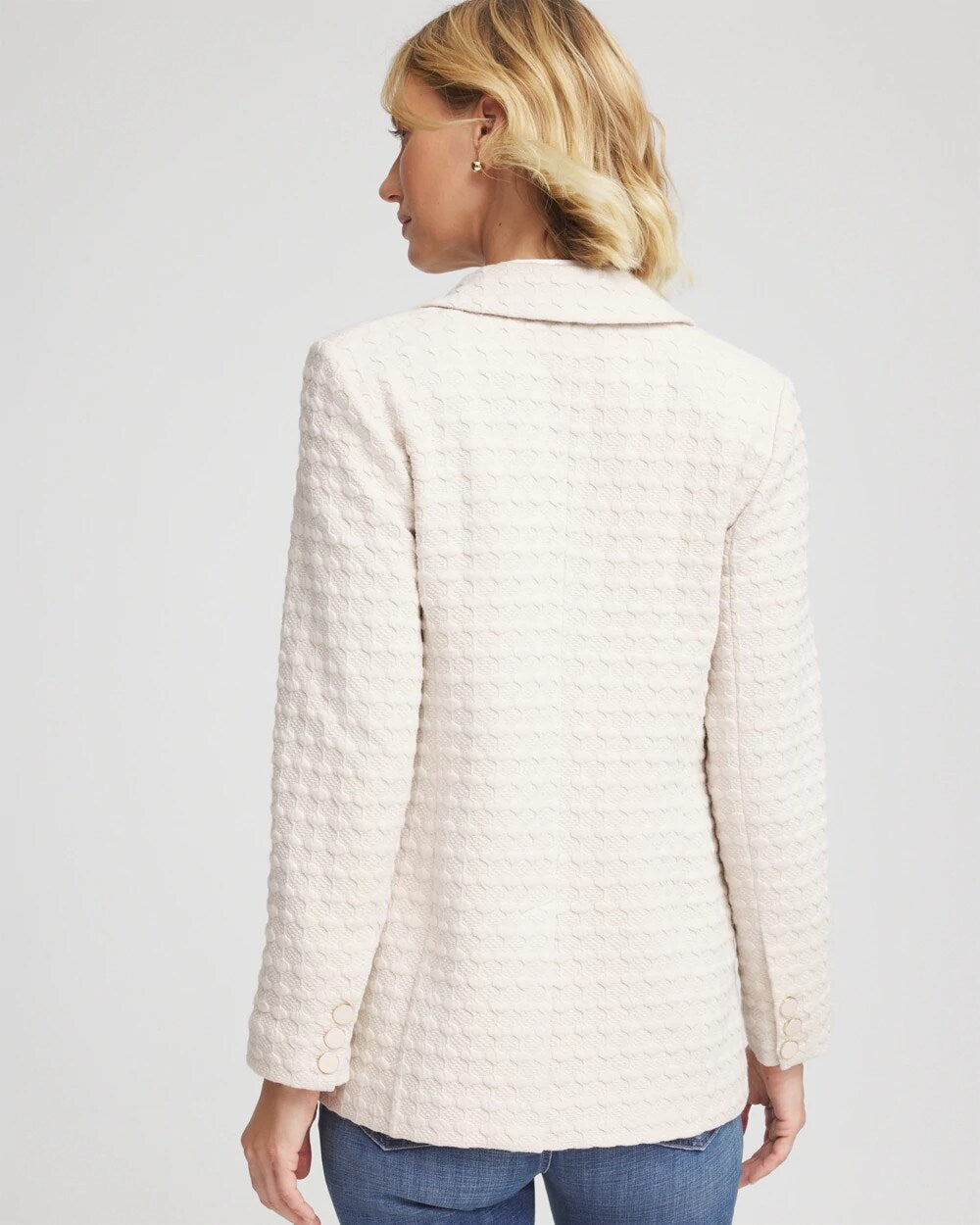 Chico's | Textured Knit Blazer/ Smokey Taupe