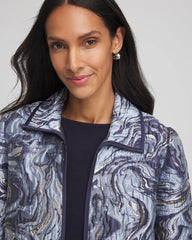 Chico's | Travelers™ Jacquard Swirl Jacket/ Travelers India Ink