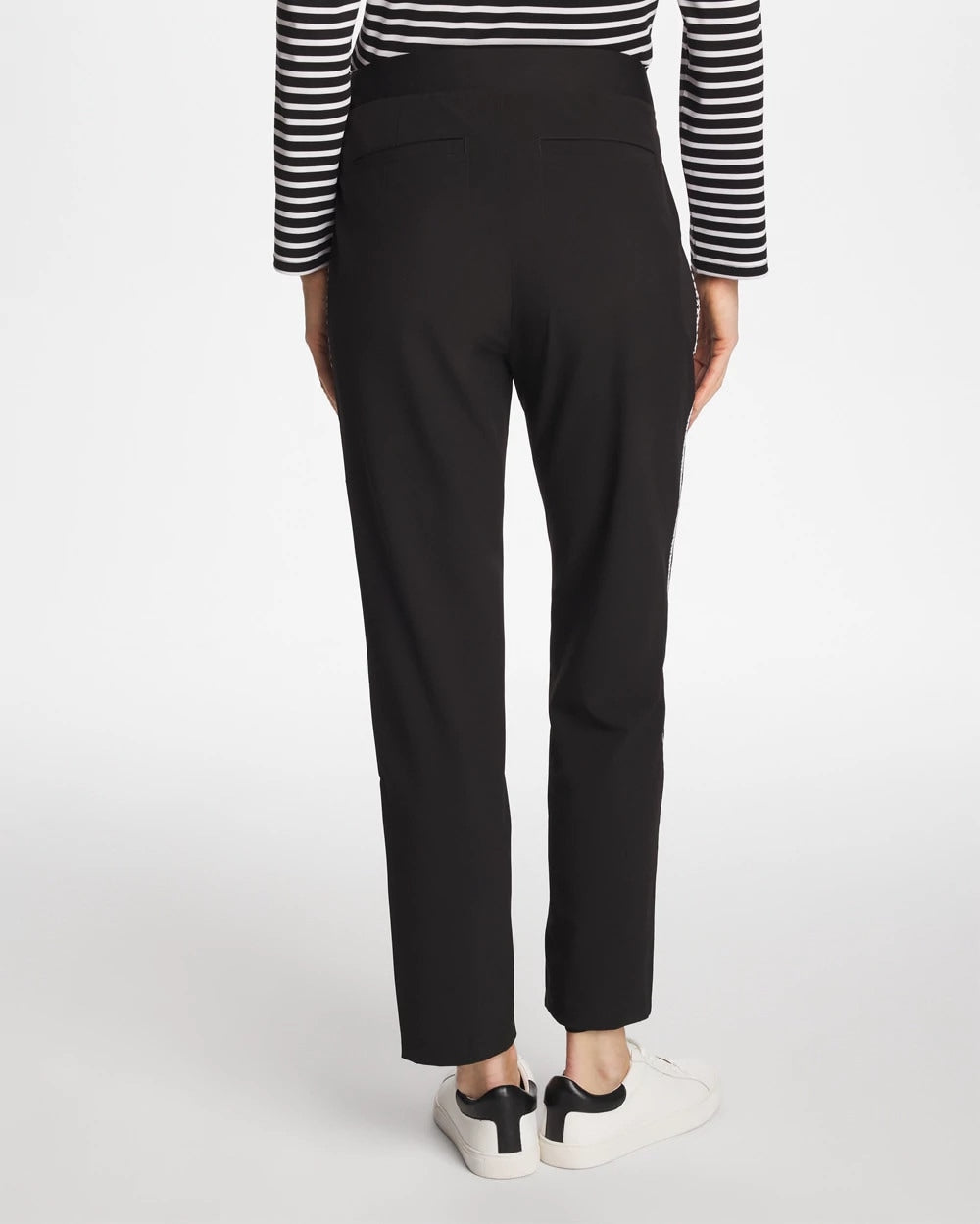 Chico's | Zenergy® UPF Lattice-Trim Ankle Pants/ Black
