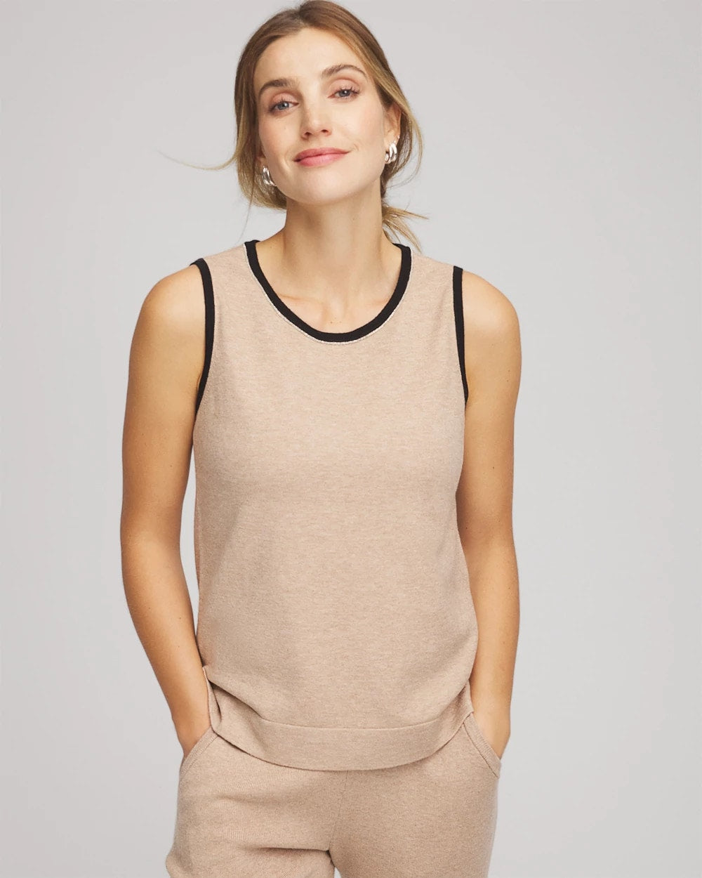 Chico's | Zenergy® Luxe Cashmere-Blend Tank/ Champagne Fizz