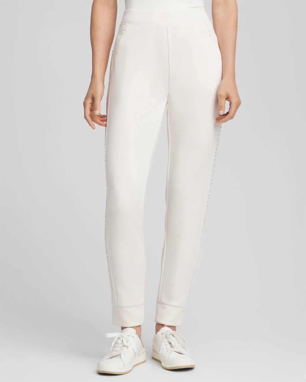 Chico's | Zenergy® Rhinestone Joggers/ English Cream