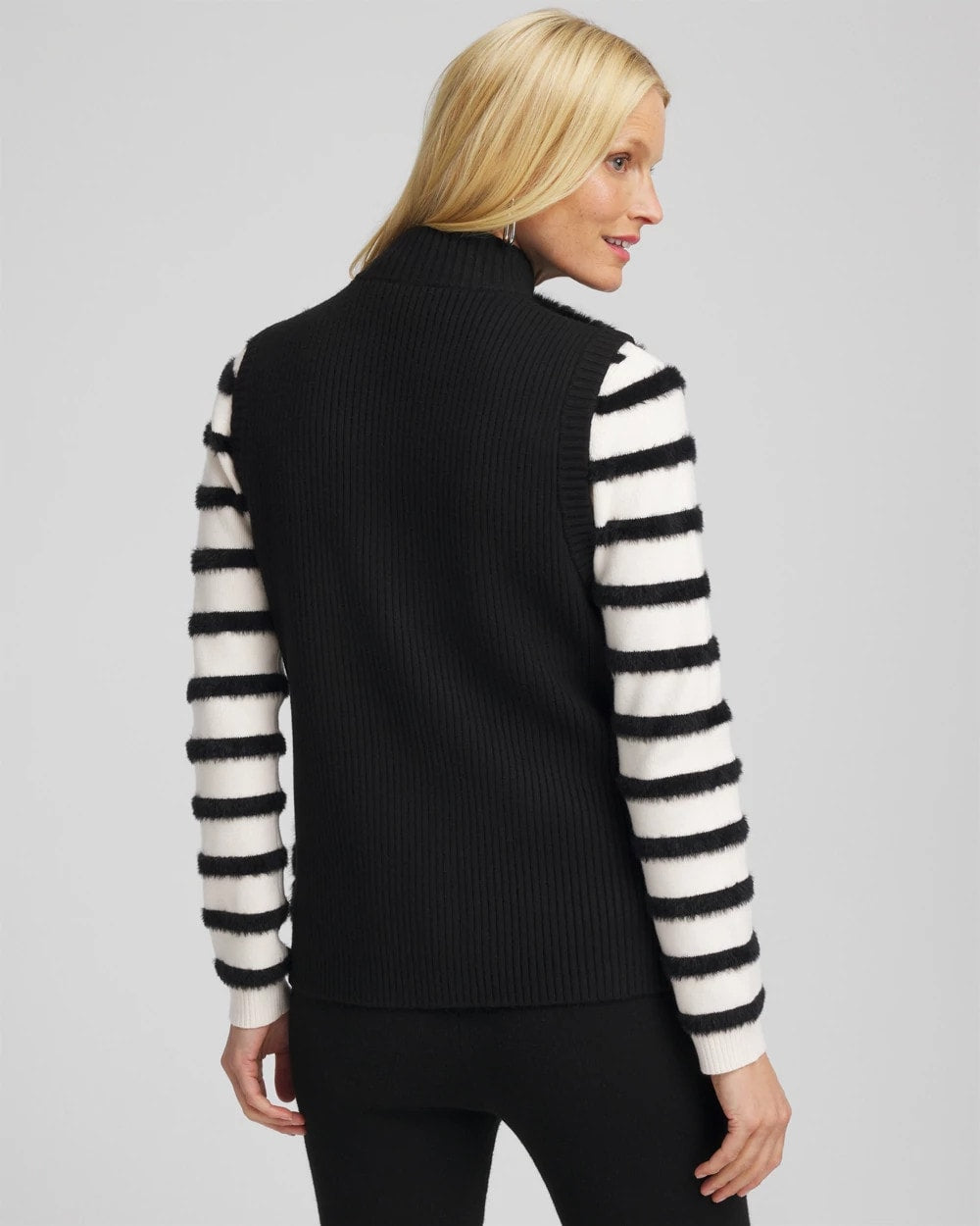 Chico's | Zenergy® Luxe Faux Fur Vest/ Black