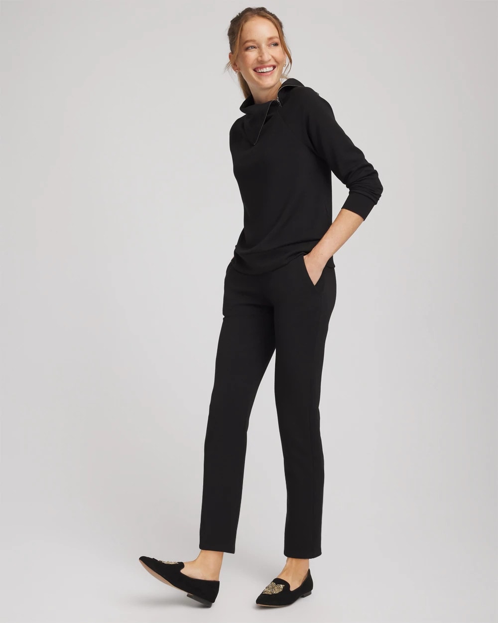 Chico's | Zenergy® Soft Popover Top/ Black