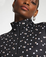 Chico's | Zenergy® UPF Spotted Half Zip/ Studio Taupe