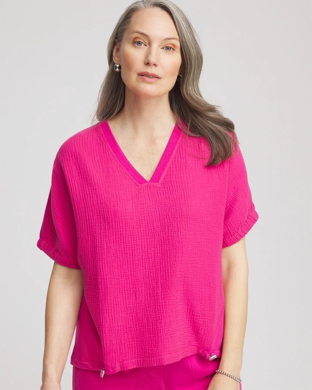 Chico's | Zenergy® Gauze Lounge Shirt/ Crushed Berries