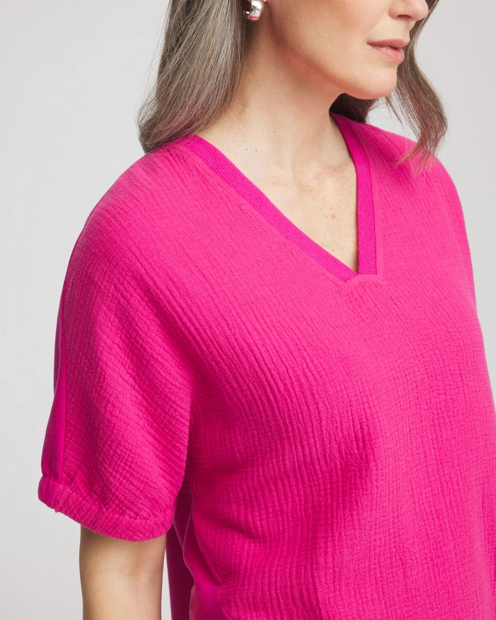 Chico's | Zenergy® Gauze Lounge Shirt/ Crushed Berries