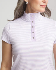 Chico's | Zenergy® Striped UPF Short-Sleeve Top/ Violet Aura