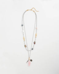 Chico's | Chico's Originals White Jade Ocean Necklace/ Silver
