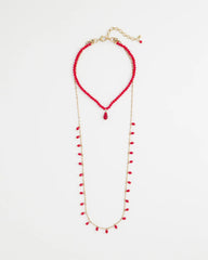 Chico's | Convertible Red Necklace/ Red