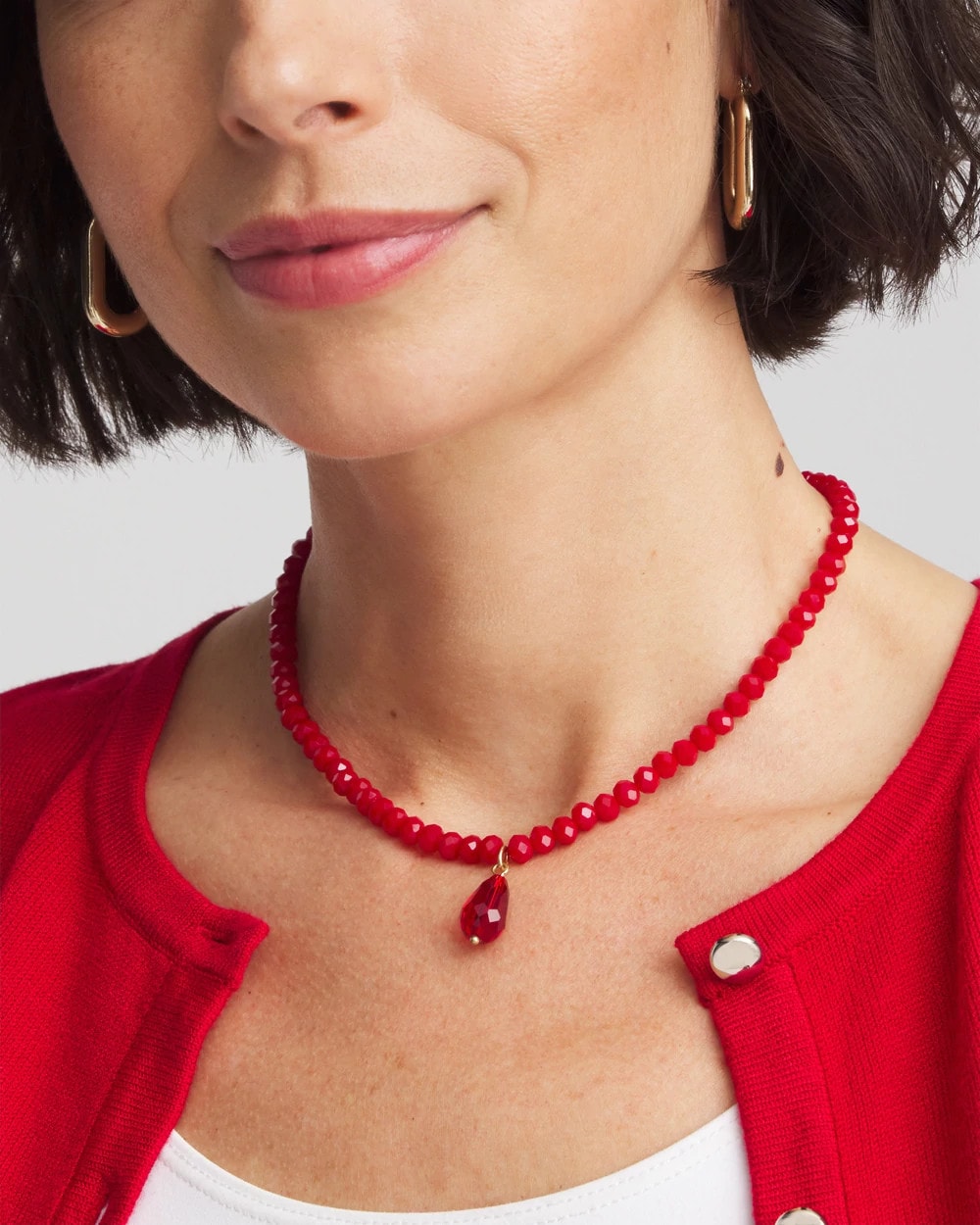 Chico's | Convertible Red Necklace/ Red