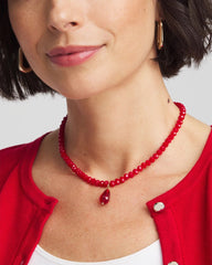 Chico's | Convertible Red Necklace/ Red