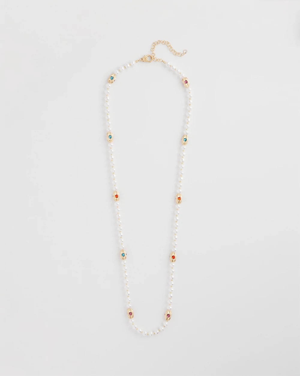 Chico's | Goldtone Faux Pearl Single-Strand Necklace/ Pearl