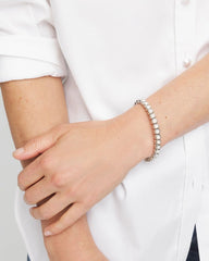 Chico's | Shiny Round Stretch Bracelet/ Iridescence