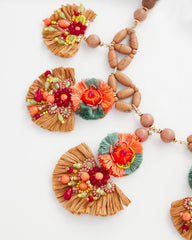 Chico's | Tropical Floral Bib Necklace/ Multi
