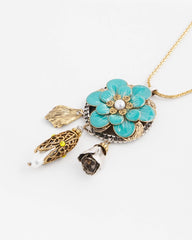 Chico's | Adjustable Flower Charm Pendant Necklace/ Multi
