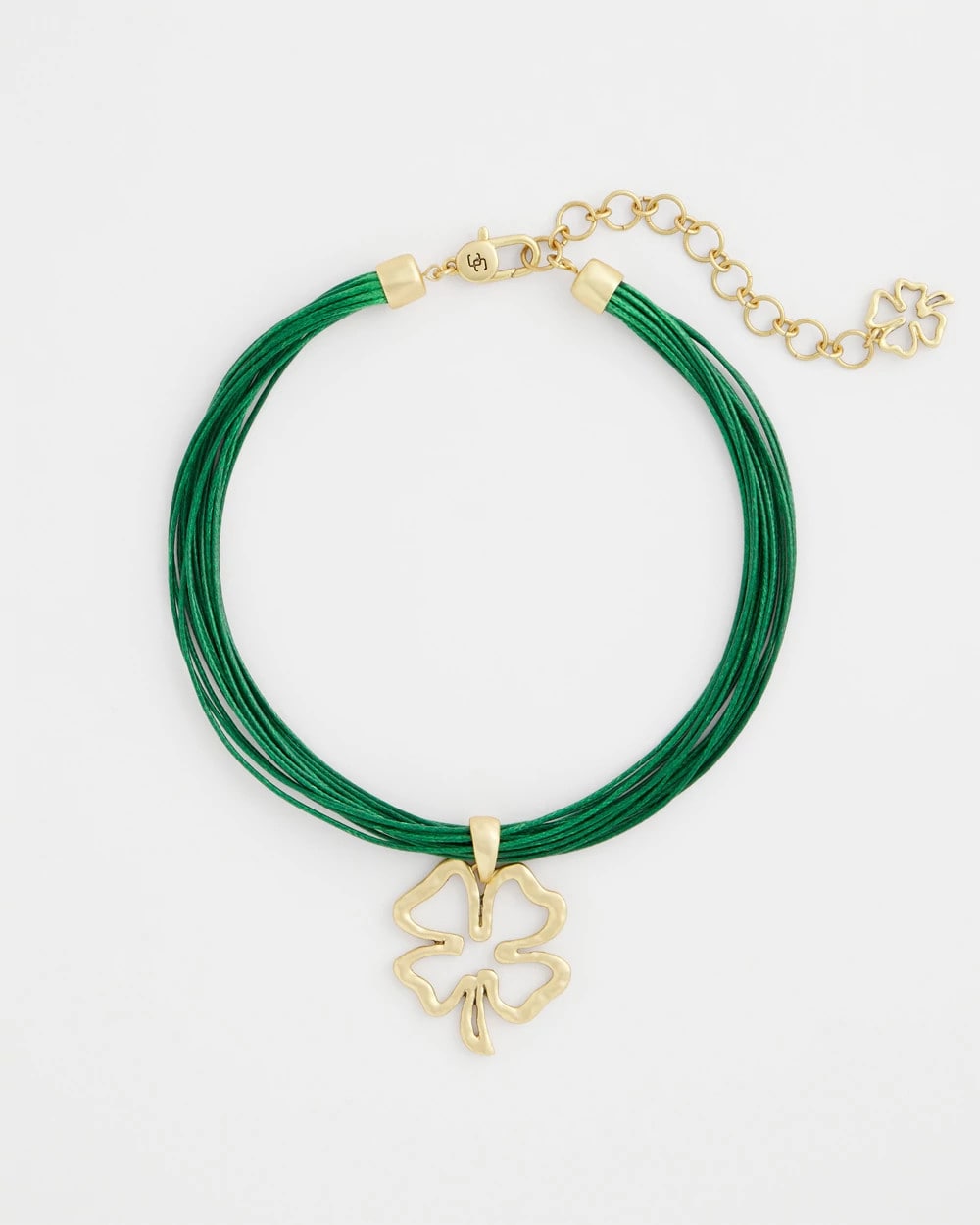 Chico's | Clover Pendant Necklace/ Green