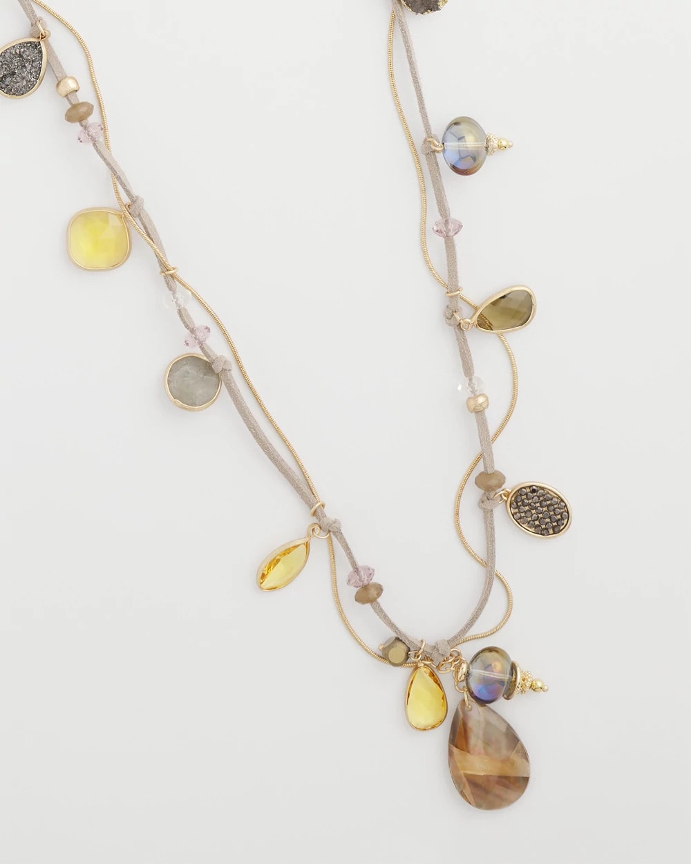 Chico's | Drop Off Pendant Necklace/ Neutral