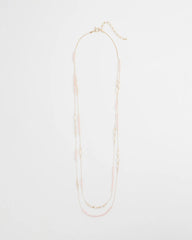 Chico's | Pink Double-Strand Necklace/ Pink