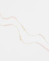 Chico's | Pink Double-Strand Necklace/ Pink