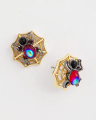 Chico's | Spider Web Glitz Earrings/ Orange
