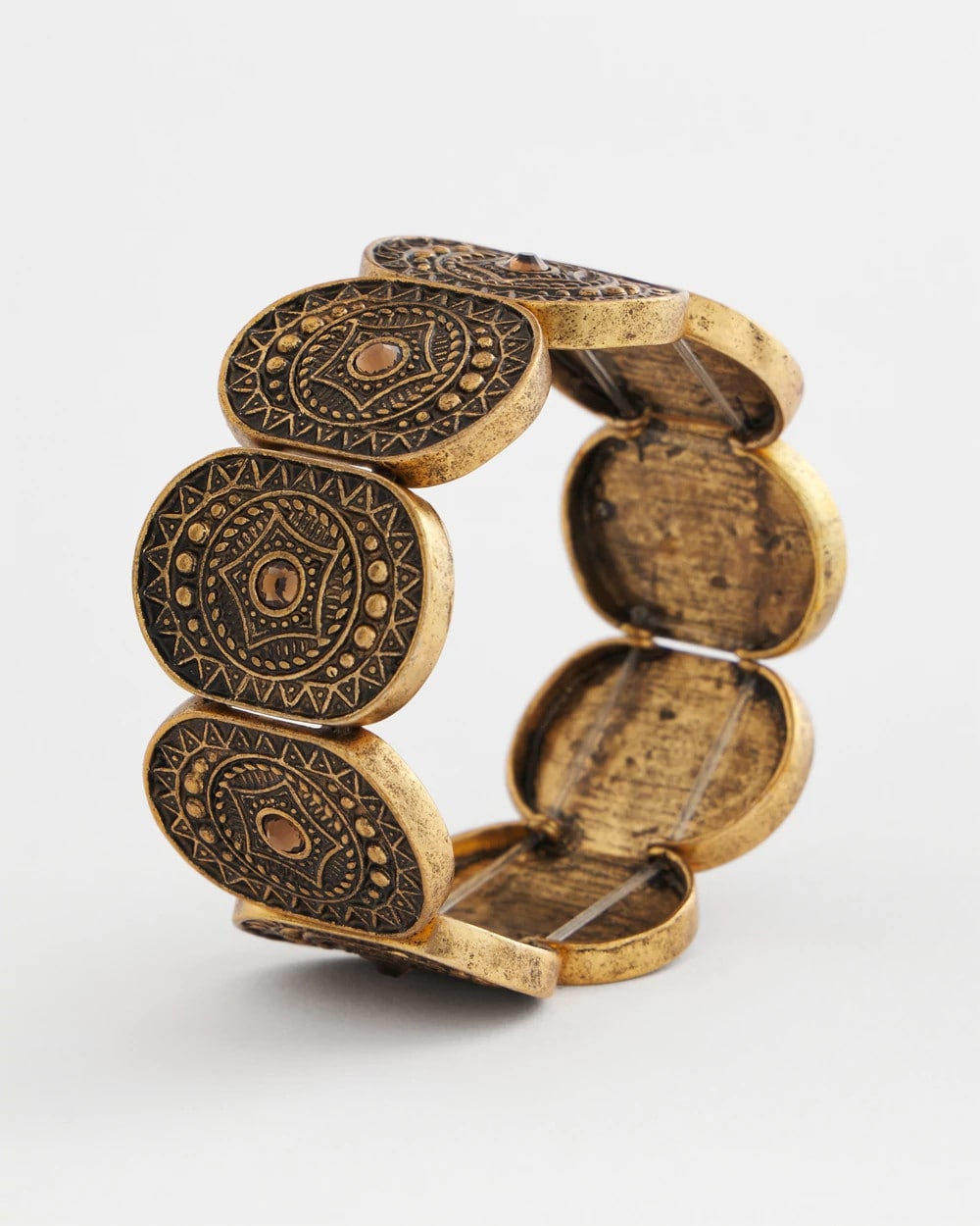 Chico's | Medallion Stretch Bracelet/ Gold