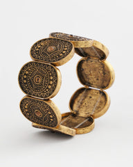 Chico's | Medallion Stretch Bracelet/ Gold