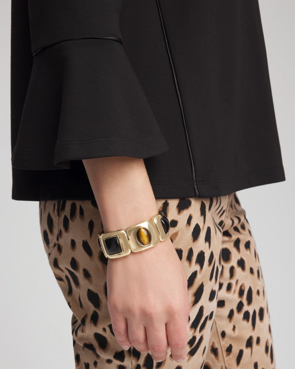 Chico's | Neutral Gold Stretch Bracelet/ Neutral