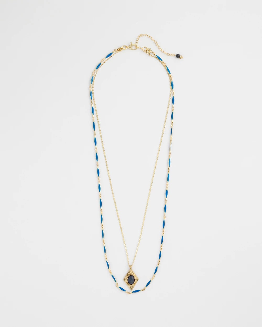 Chico's | Double-Strand Sodalite Pendant Necklace/ Blue