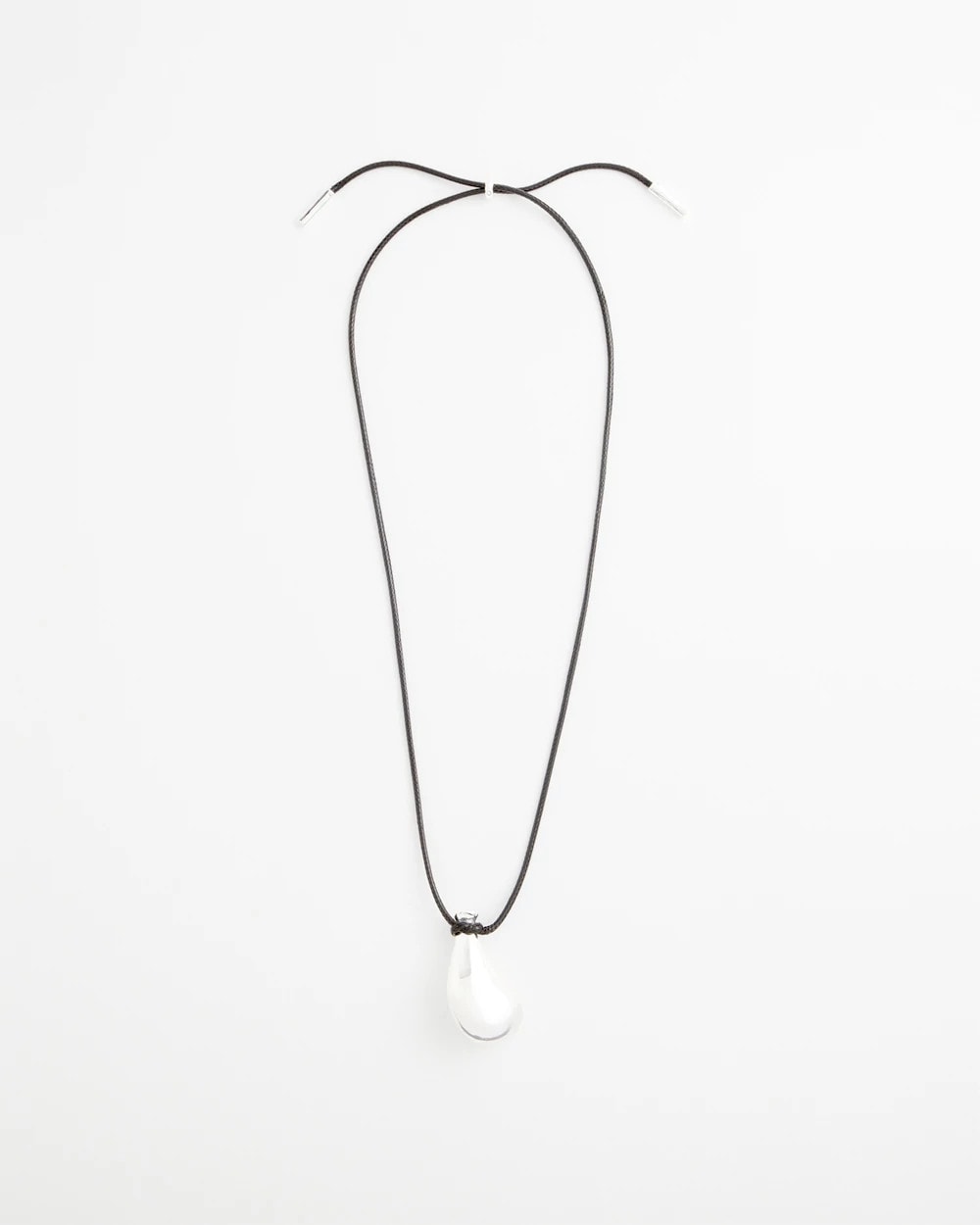 Chico's | Silvertone Adjustable Pendant Necklace/ Mixed Metals