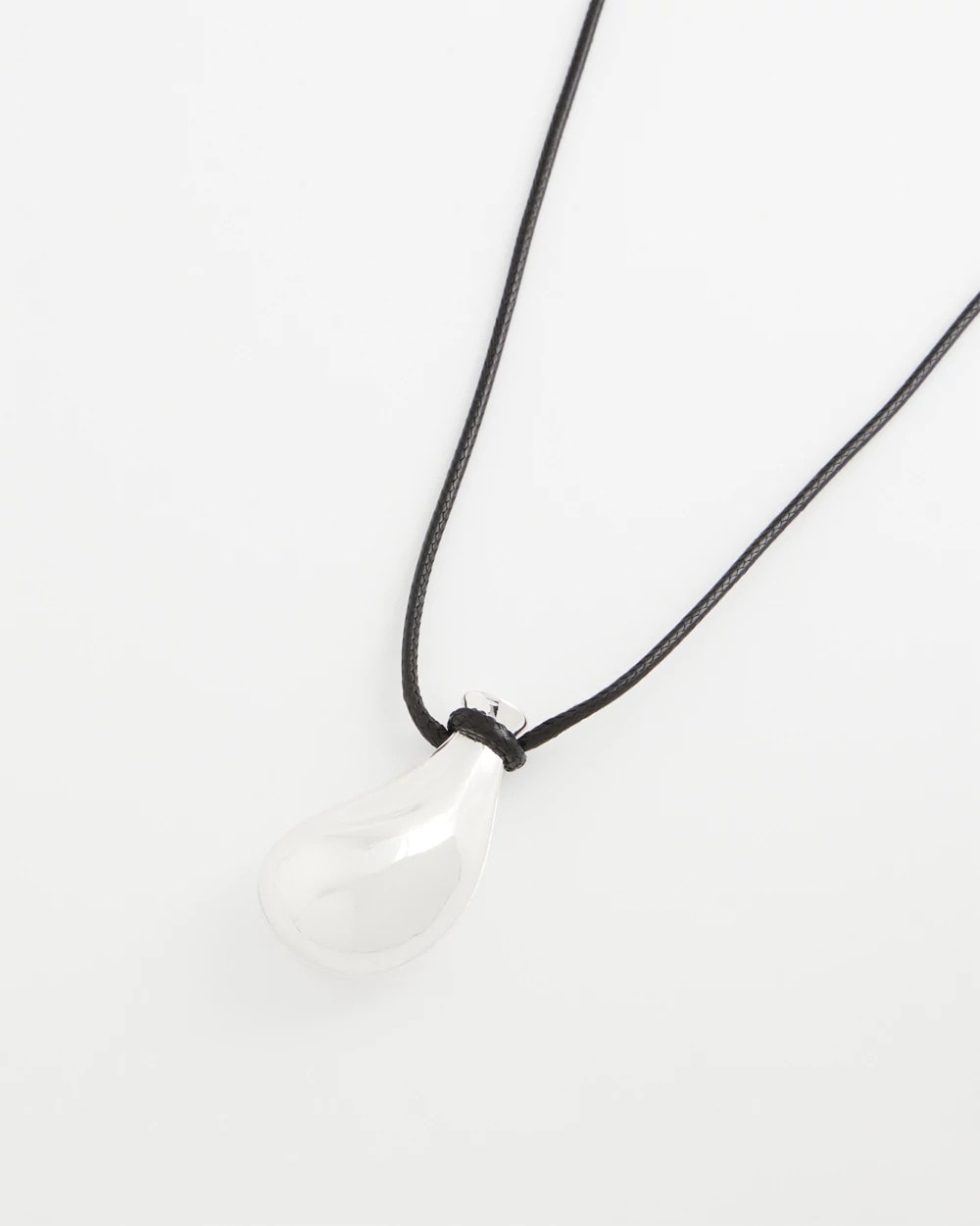 Chico's | Silvertone Adjustable Pendant Necklace/ Mixed Metals