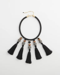 Chico's | Chico's Originals Tassel Statement Necklace/ Neutral