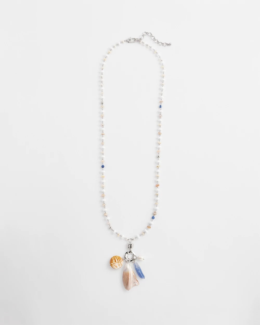 Chico's | Seashell Beaded Pendant Necklace/ Multi