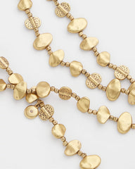 Chico's | Gold Nugget Single Strand Necklace/ Gold