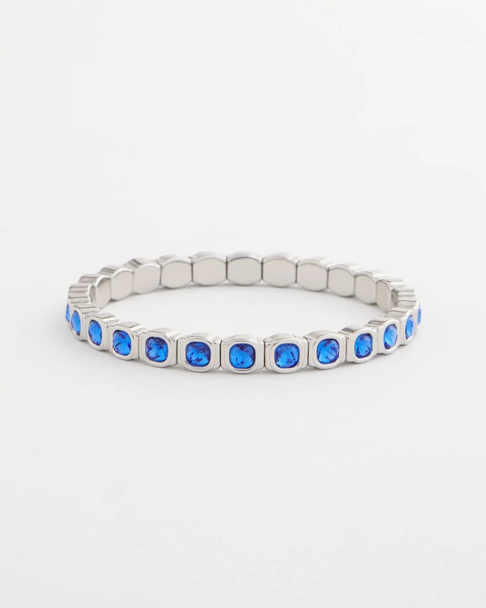 Chico's | Small Faceted Stretch Bracelet/ Blue