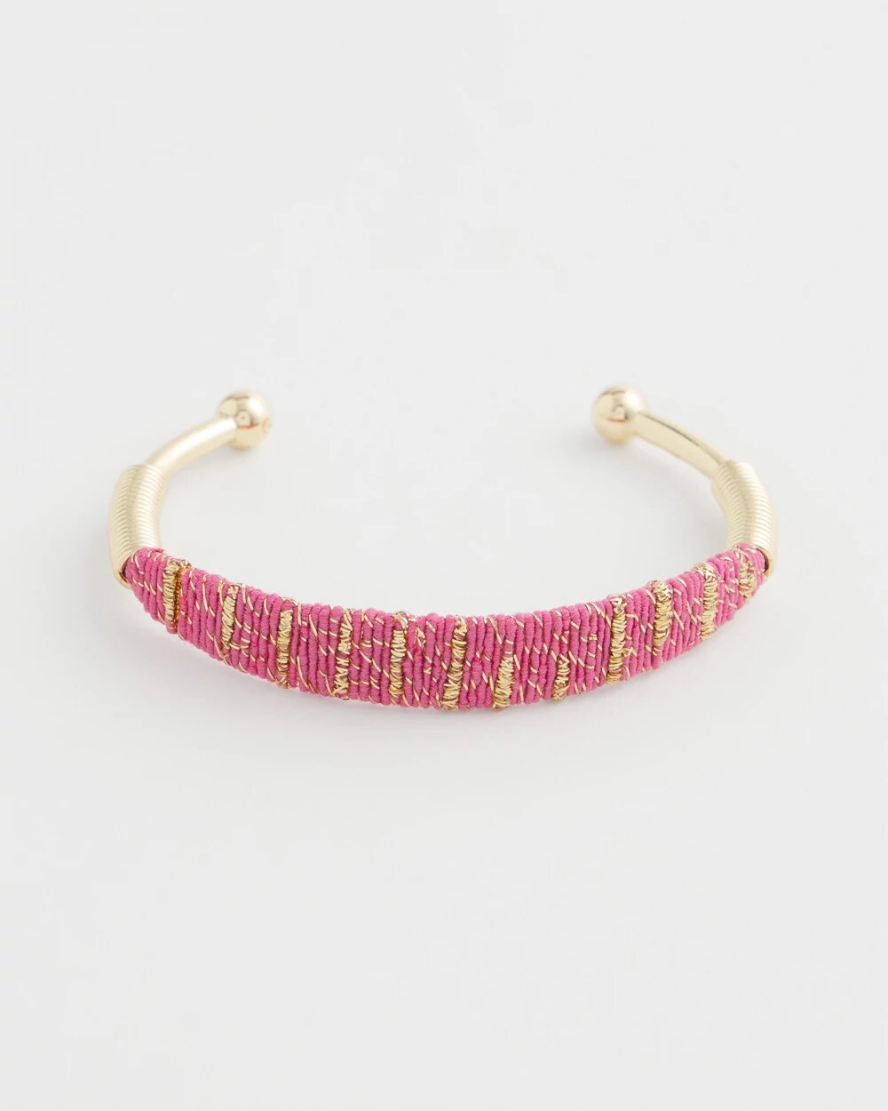 Chico's | Thread Wrapped Cuff Bracelet/ Pink