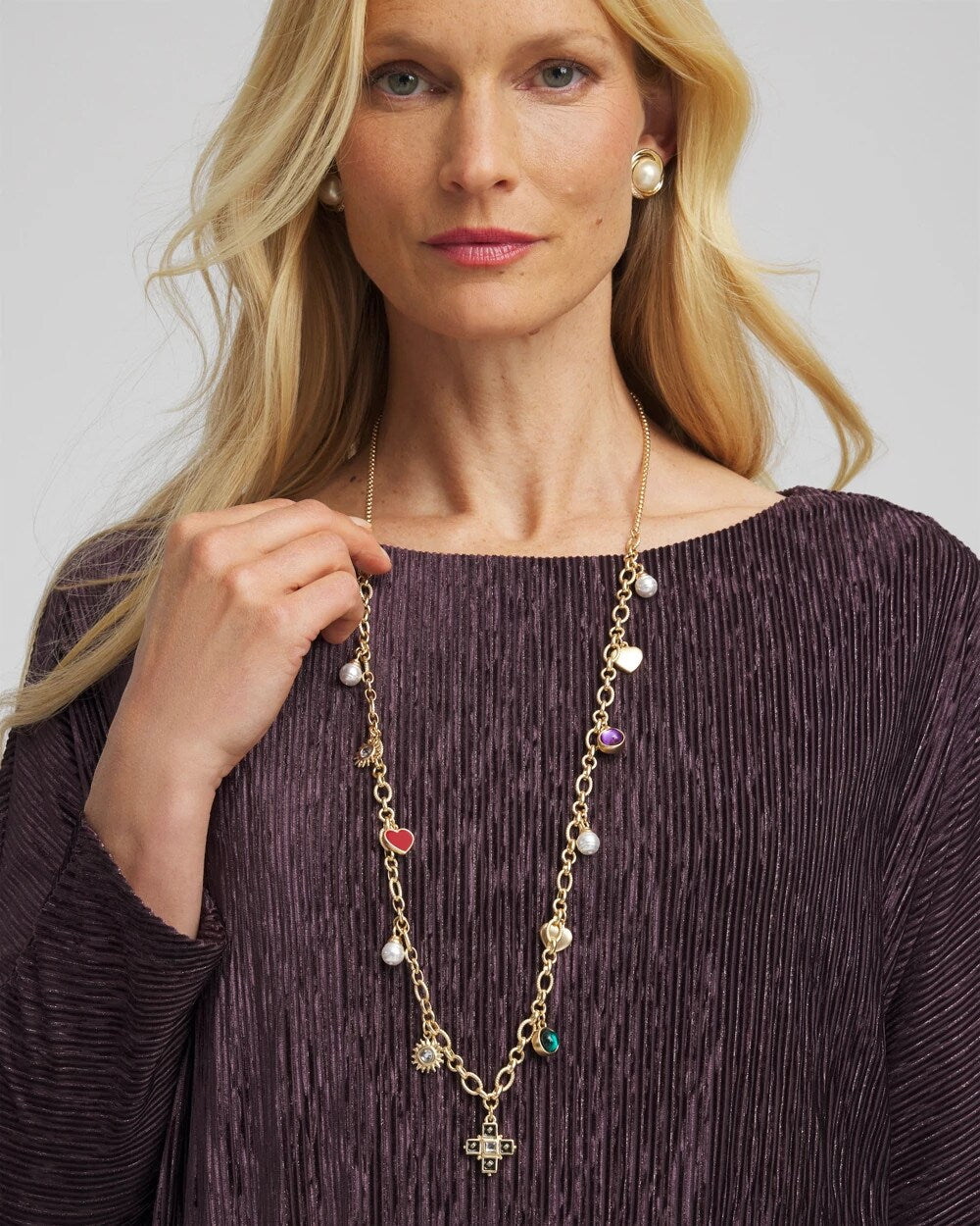 Chico's | Adjustable Charm Necklace/ Multi