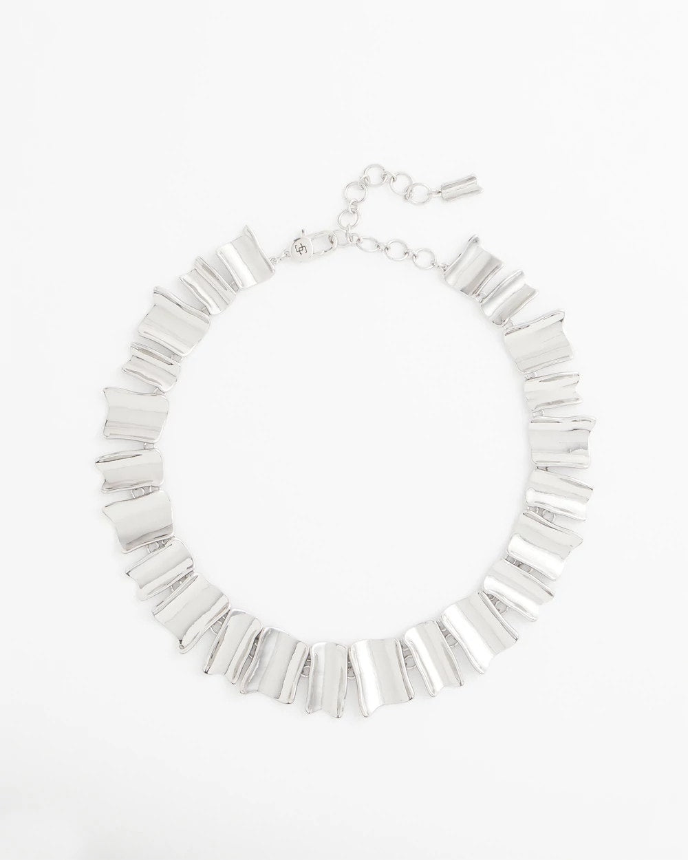 Chico's | Silver Wave Collar Necklace/ Silver
