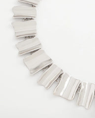 Chico's | Silver Wave Collar Necklace/ Silver