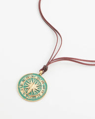 Chico's | Sundial Medallion Pendant/ Turquoise