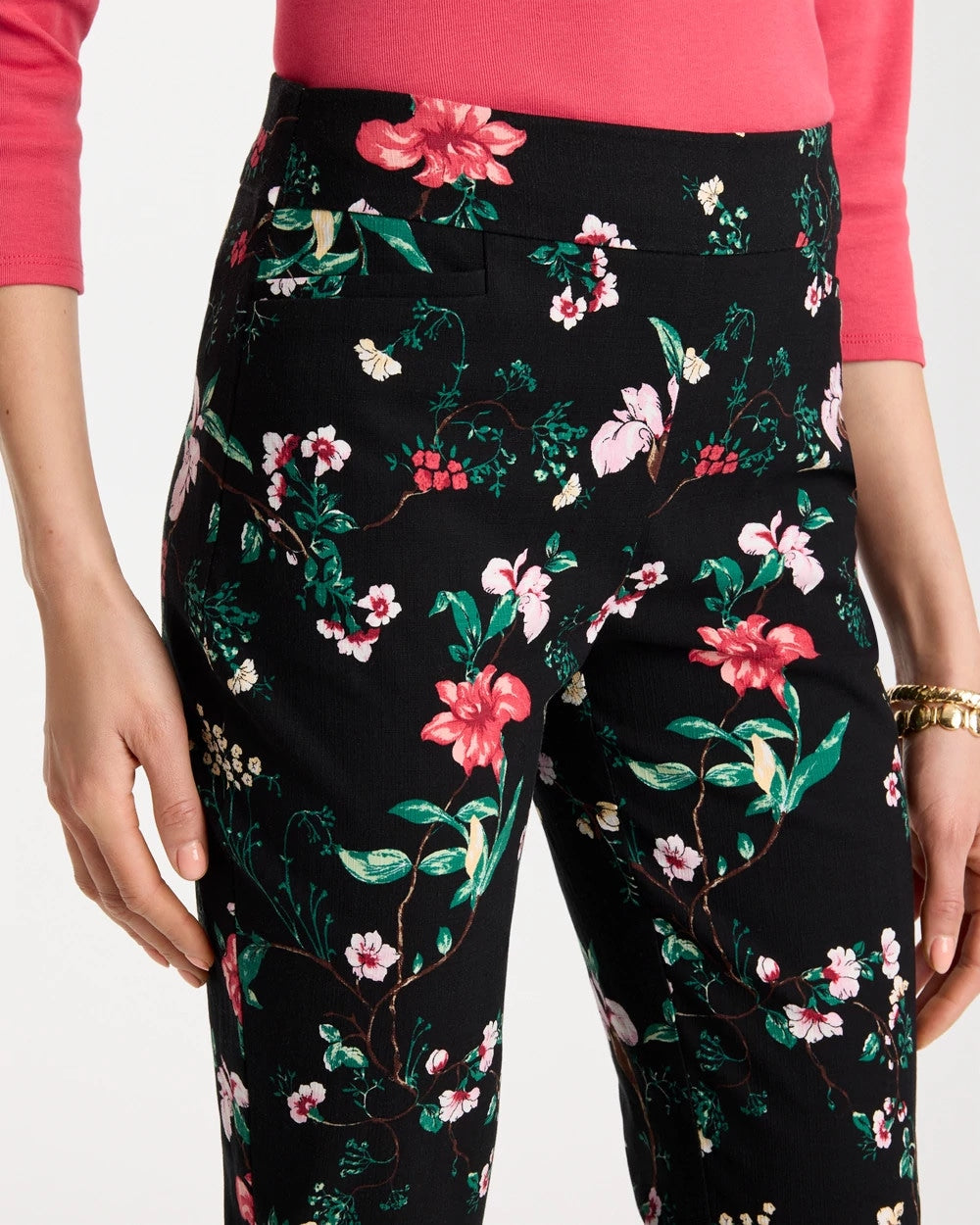 Chico's | Kyoto Bloom Brigitte™ Slim Ankle Pants/ Black