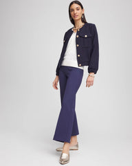 Chico's | Lightweight Juliet Kick Flare Pants/ Passport Blue
