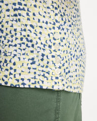 Chico's | Printed Cotton Slub Elbow-Sleeve Tee/ Sage Lime
