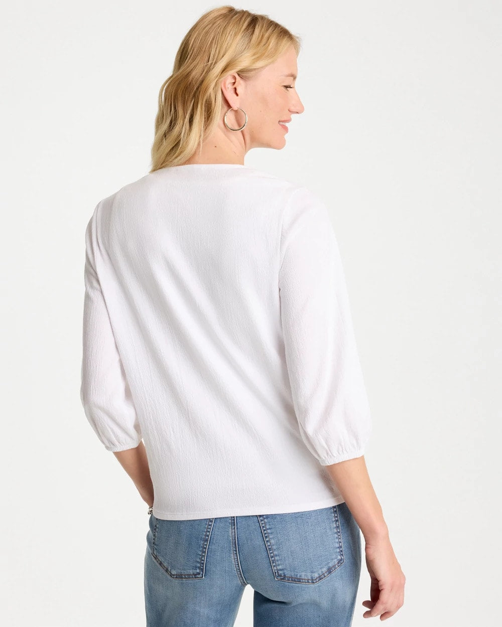 Chico's | Knit Gauze Tie-Front Cardigan/ Alabaster