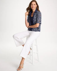 Chico's | Burnout Camp Tee/ Passport Blue